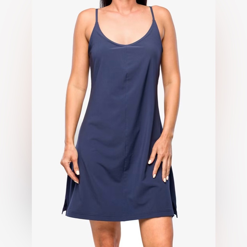 Columbia Pleasant Creek Omni-Shield Stretch Navy Blue Dress